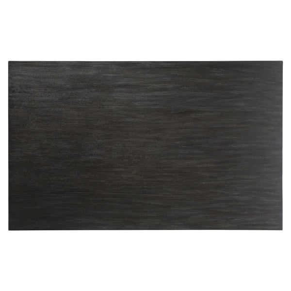 Bernhardt Bernhardt Micah Cocktail Table In Wire-Brushed Quartered White Oak Black Truffle Finish, Sculptural Geometric Centerpiece For Contemporary Living Rooms 557021