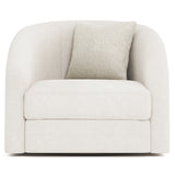 Bernhardt Terra Fabric Swivel Chair White,Cream Fabric P1362SA