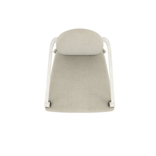 A.R.T. Furniture Ashlar Coastal Modern Arm Chair In Bisque - Upholstered Linen-blend Seat, Elegant Design & Floor Glides - Set Of 2 Beige Parawood Solids,Birch Veneers,Foam,Fabric 333207-2250