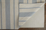 Feizy Rugs Duprine PET/Polyester Hand Woven Casual Rug Blue/Ivory/Tan 10' x 14'