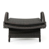 Christopher Knight Home® - Noble House - Salem Outdoor Wicker Adjustable Chaise Lounge With Arms