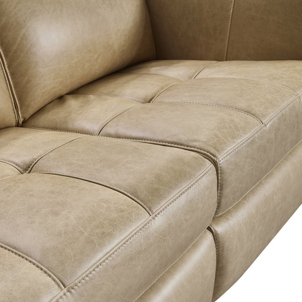 Bernhardt Bernhardt Power Reclining Leather Sofa Modern Living Room Comfort Tailored Design 407RLO