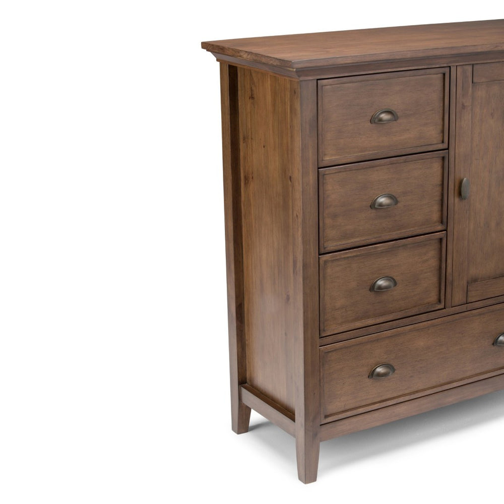 English Elm Redmond Medium Storage Cabinet - Rustic Natural Brown Wood, Stylish Design With Ample Storage Space B136P158104-GIGA