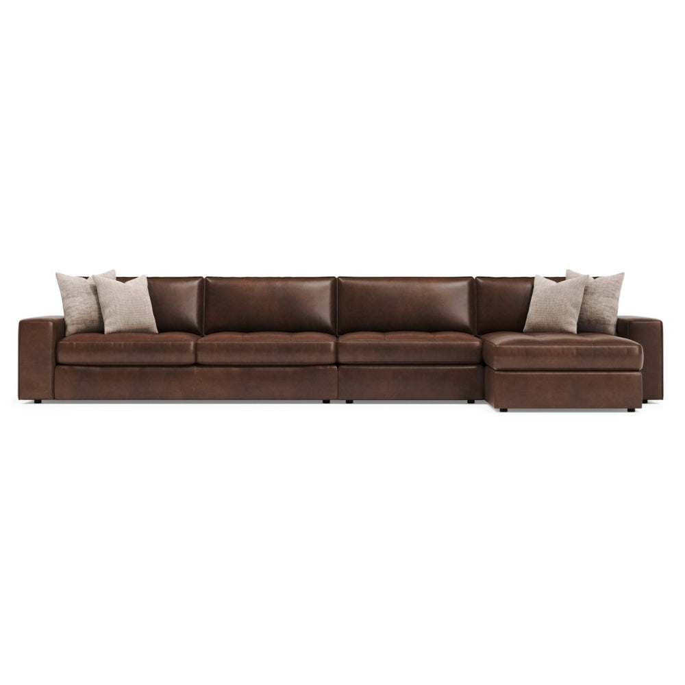 Bernhardt Bernhardt Nest Three Piece Premium Leather Sectional for Spacious Modern Living Rooms K2309