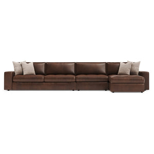 Bernhardt Bernhardt Nest Three Piece Premium Leather Sectional for Spacious Modern Living Rooms K2309