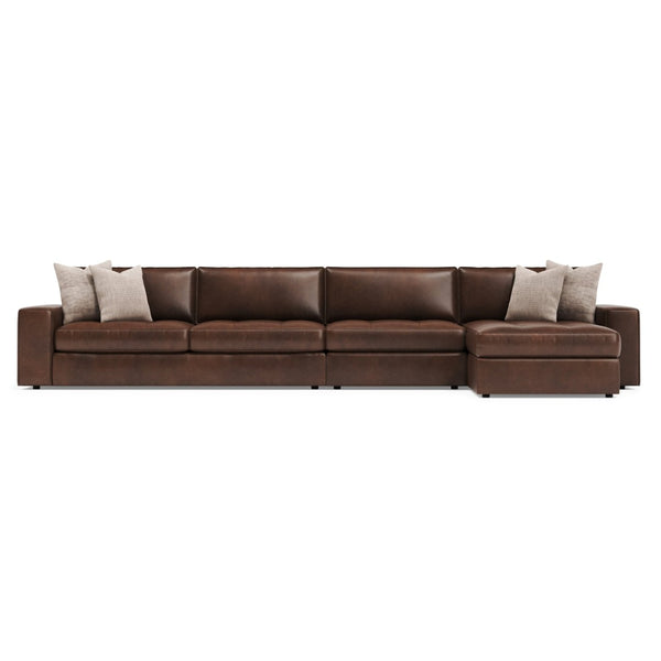 Bernhardt Bernhardt Nest Three Piece Premium Leather Sectional for Spacious Modern Living Rooms K2309