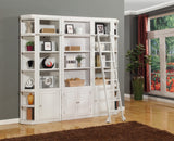 Boca 6 Piece Library Wall with Corner Bookcases