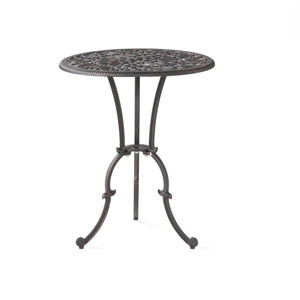 English Elm Charleston Cast Aluminum Outdoor Bistro Set Rust Resistant Copper Finish Patio Seating 50550.00COP
