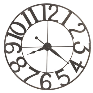 Hekman Furniture 625674 Felipe Wall Clock - Large Iron Timepiece With Striking Design And Quartz Movement For Home Décor  Felipe Wall Clock 625674