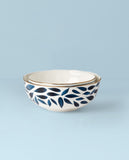 Lenox Blue Bay 2-Piece Nesting Bowl Set Blue, WHITE PORCELAIN 893669