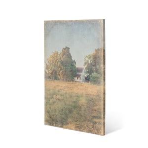 Distressed Watercolor Homestead Print On Canvas EWA00894 Park Hill