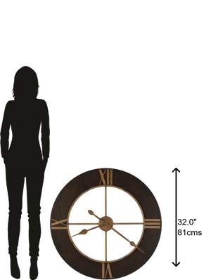 Hekman Furniture 625747 Howard Miller Chasum Oversized Wall Clock - Elegant Design & Premium Quartz Movement  Chasum Gallery Wall Clock 625747