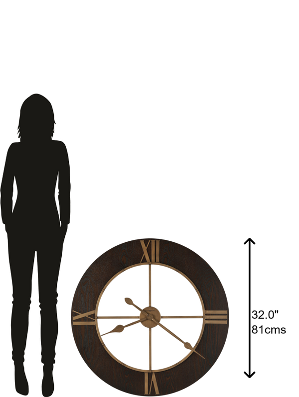 Hekman Furniture 625747 Howard Miller Chasum Oversized Wall Clock - Elegant Design & Premium Quartz Movement  Chasum Gallery Wall Clock 625747