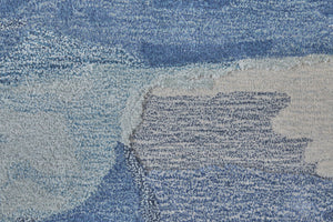 Feizy Rugs Any8921f Anya Modern Watercolor-inspired Hand-tufted Wool And Viscose Rug For Contemporary Spaces Blue,Ivory Wool,Viscose Any8921fbluivye10