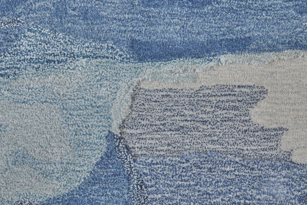 Feizy Rugs Any8921f Anya Modern Watercolor-inspired Hand-tufted Wool And Viscose Rug For Contemporary Spaces Blue,Ivory Wool,Viscose Any8921fbluivye10