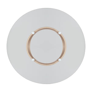 Homelegance By Top-Line Pierce Vortex Base Counter Height Dining Table Champagne Gold Metal