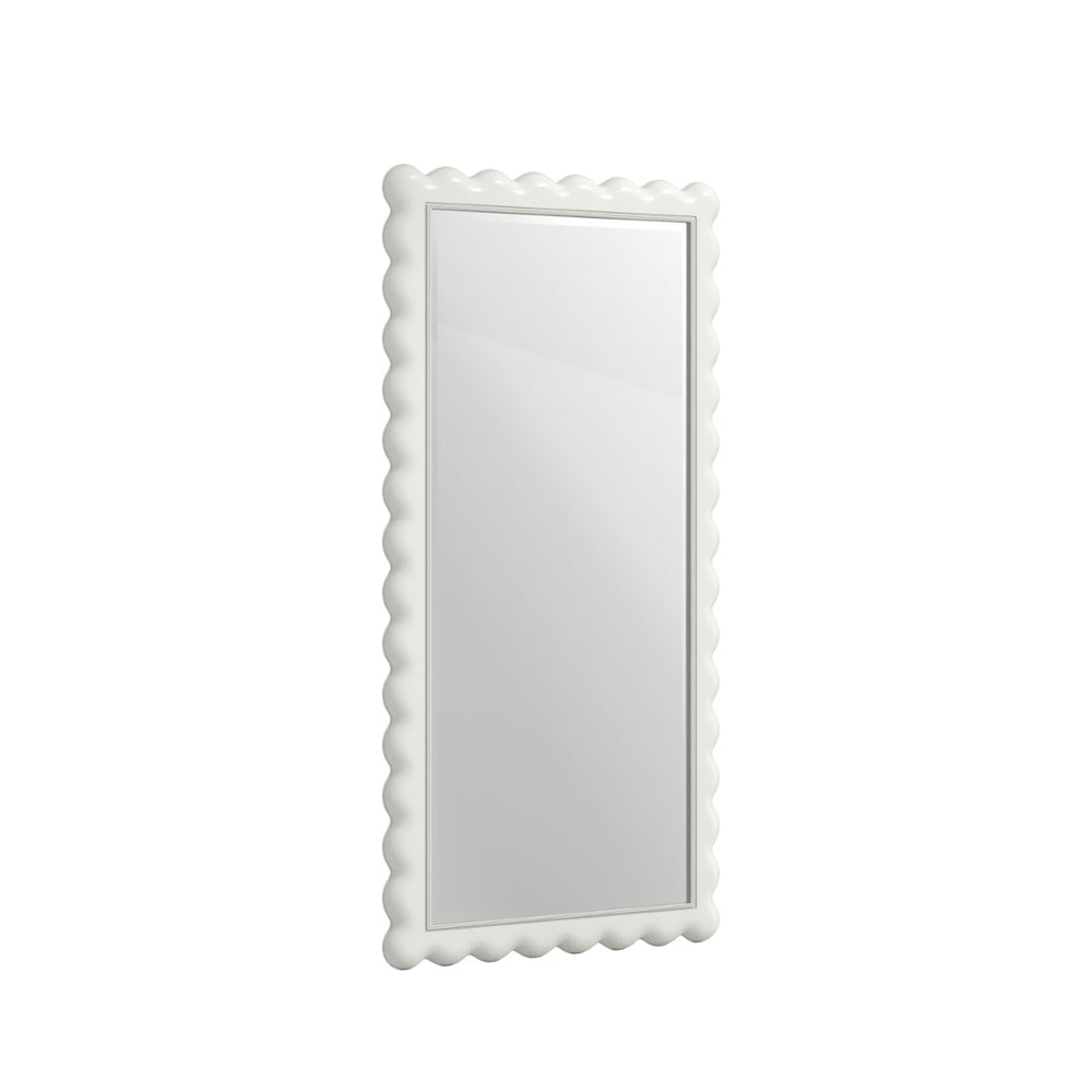 A.R.T. Furniture Haven Full-Length Mirror with Scalloped Frame - Enchanting Cottage Charm for Any Space 339129-2367