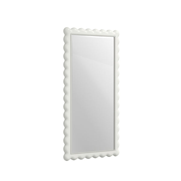 A.R.T. Furniture Haven Full-Length Mirror with Scalloped Frame - Enchanting Cottage Charm for Any Space 339129-2367