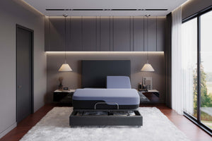 Legends Furniture Bridgevine Home 12 Inch Flex Head Queen Size Hybrid 5-layer Latex Foam And Coil Adult Mattress Blue, Blue  Ax-rmfl-120fq