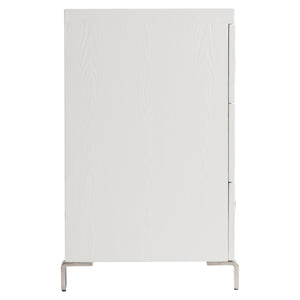 Bernhardt Bernhardt Coro Dresser In Azucar Finish With Polished Stainless Accents, 6 Soft-Close Drawers, 76" Wide 316052