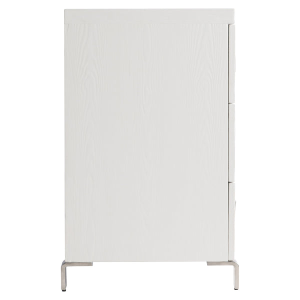 Bernhardt Bernhardt Coro Dresser In Azucar Finish With Polished Stainless Accents, 6 Soft-Close Drawers, 76" Wide 316052