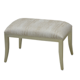 Garson Silver Ottoman, Fresh Files Linen