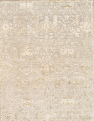 Pasargad Pasargad Home Oushak Hand-Knotted Wool Rug Traditional Floral For Large Living Rooms PADR-03 9X12