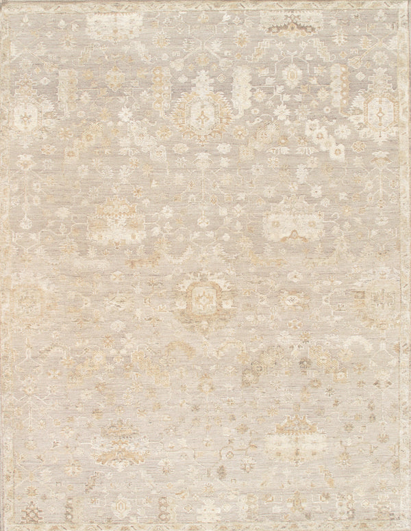 Pasargad Pasargad Home Oushak Hand-Knotted Wool Rug Traditional Floral For Large Living Rooms PADR-03 9X12