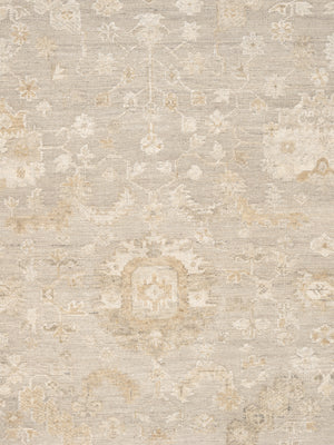 Pasargad Pasargad Home Oushak Hand-Knotted Wool Rug Traditional Floral For Large Living Rooms PADR-03 9X12