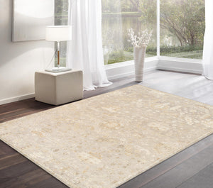 Pasargad Pasargad Home Oushak Hand-Knotted Wool Rug Traditional Floral For Large Living Rooms PADR-03 9X12