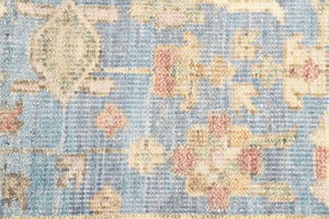 Pasargad Pasargad Home Oushak Hand-Knotted Wool Rug Floral Traditional Living Room Accent PASP-66 9X12