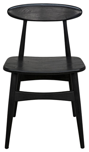 Surf Chair Solid Sungkai Wood Ergonomic Dining Seat with Curved Matte Modern Profile