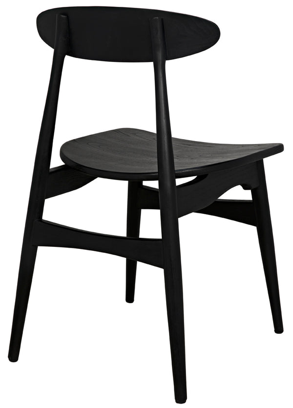 Surf Chair Solid Sungkai Wood Ergonomic Dining Seat with Curved Matte Modern Profile