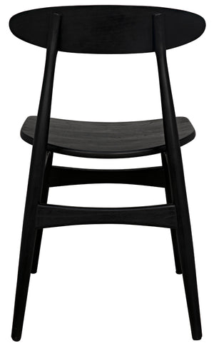 Surf Chair Solid Sungkai Wood Ergonomic Dining Seat with Curved Matte Modern Profile