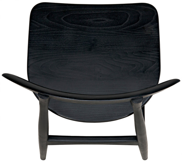 Surf Chair Solid Sungkai Wood Ergonomic Dining Seat with Curved Matte Modern Profile