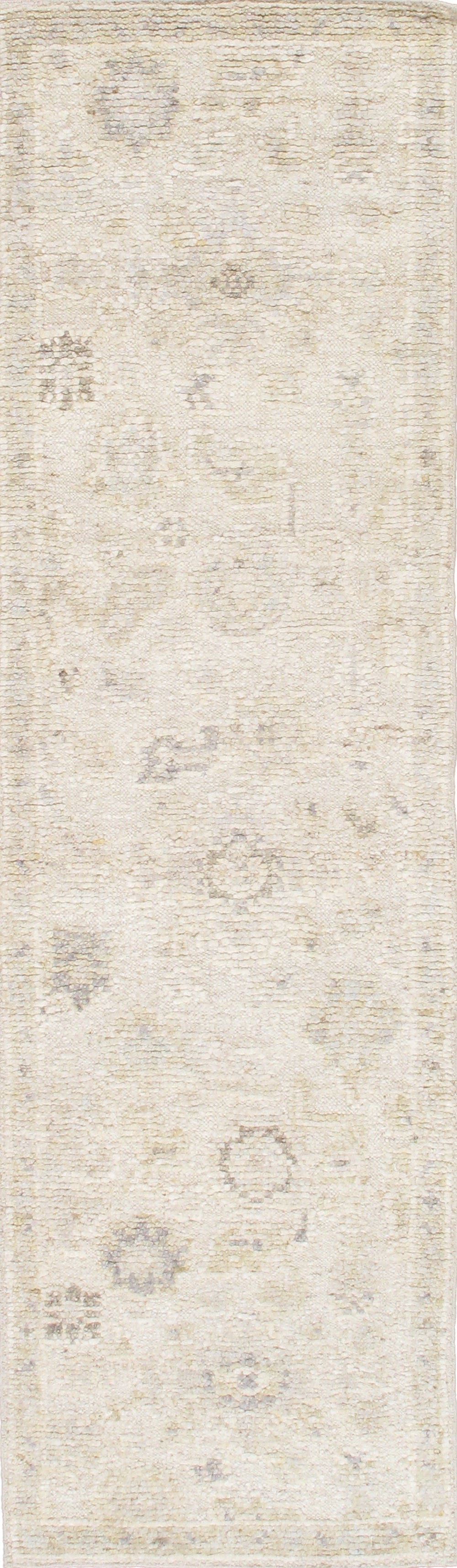 Pasargad Pasargad Home Oushak Wool Hand-Knotted Hallway Runner With Geometric Motifs PLEE-02 RNR 3X10