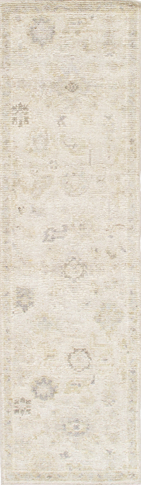 Pasargad Pasargad Home Oushak Wool Hand-Knotted Hallway Runner With Geometric Motifs PLEE-02 RNR 3X10