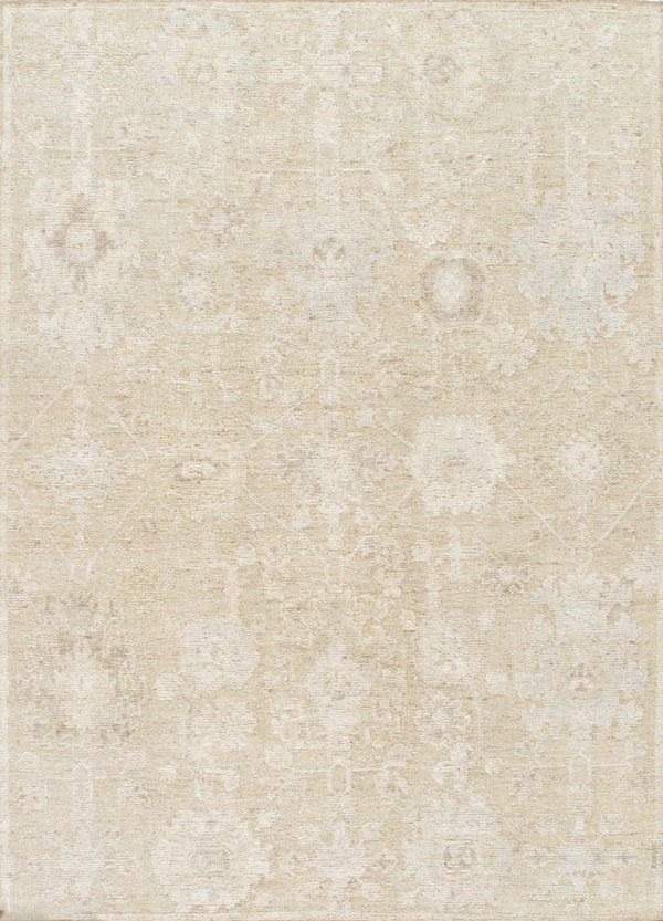 Pasargad Pasargad Home Oushak Hand-Knotted Wool Rug Floral Traditional Style For Living Room 9'10'' X 13'10'' PLO-07 10X14