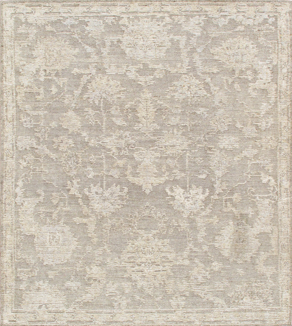 Pasargad Pasargad Home Oushak Wool Hand-Knotted Rug With Floral Motifs For Living Spaces PLO-09 9x10