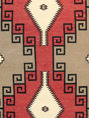Pasargad Pasargad Home Tuscany Reversible Flatweave Wool Rug With Geometric Tribal Motifs PNT-237 10x14