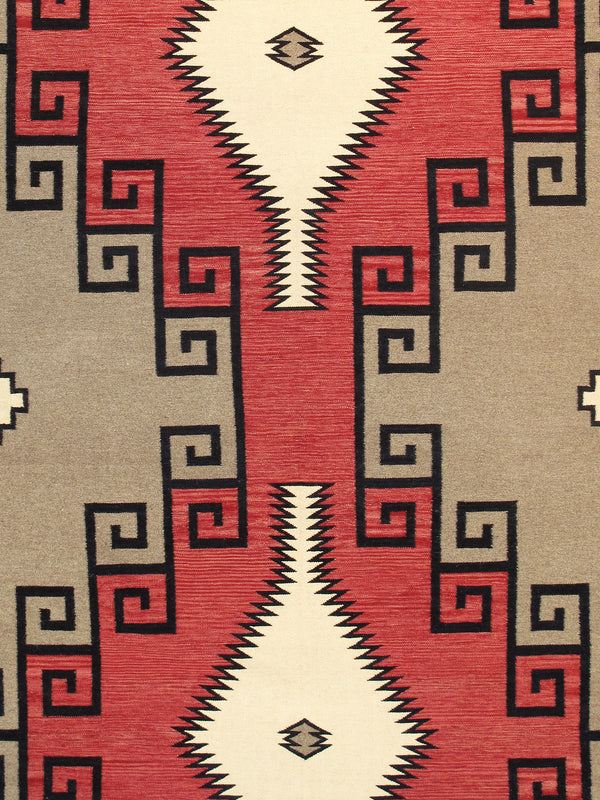 Pasargad Pasargad Home Tuscany Reversible Flatweave Wool Rug With Geometric Tribal Motifs PNT-237 10x14