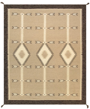 Pasargad Pasargad Tuscany Reversible Flatweave Wool Rug Tribal Geometric For Living Rooms PNT-240 9x12