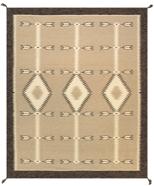 Pasargad Pasargad Tuscany Reversible Flatweave Wool Rug Tribal Geometric For Living Rooms PNT-240 9x12