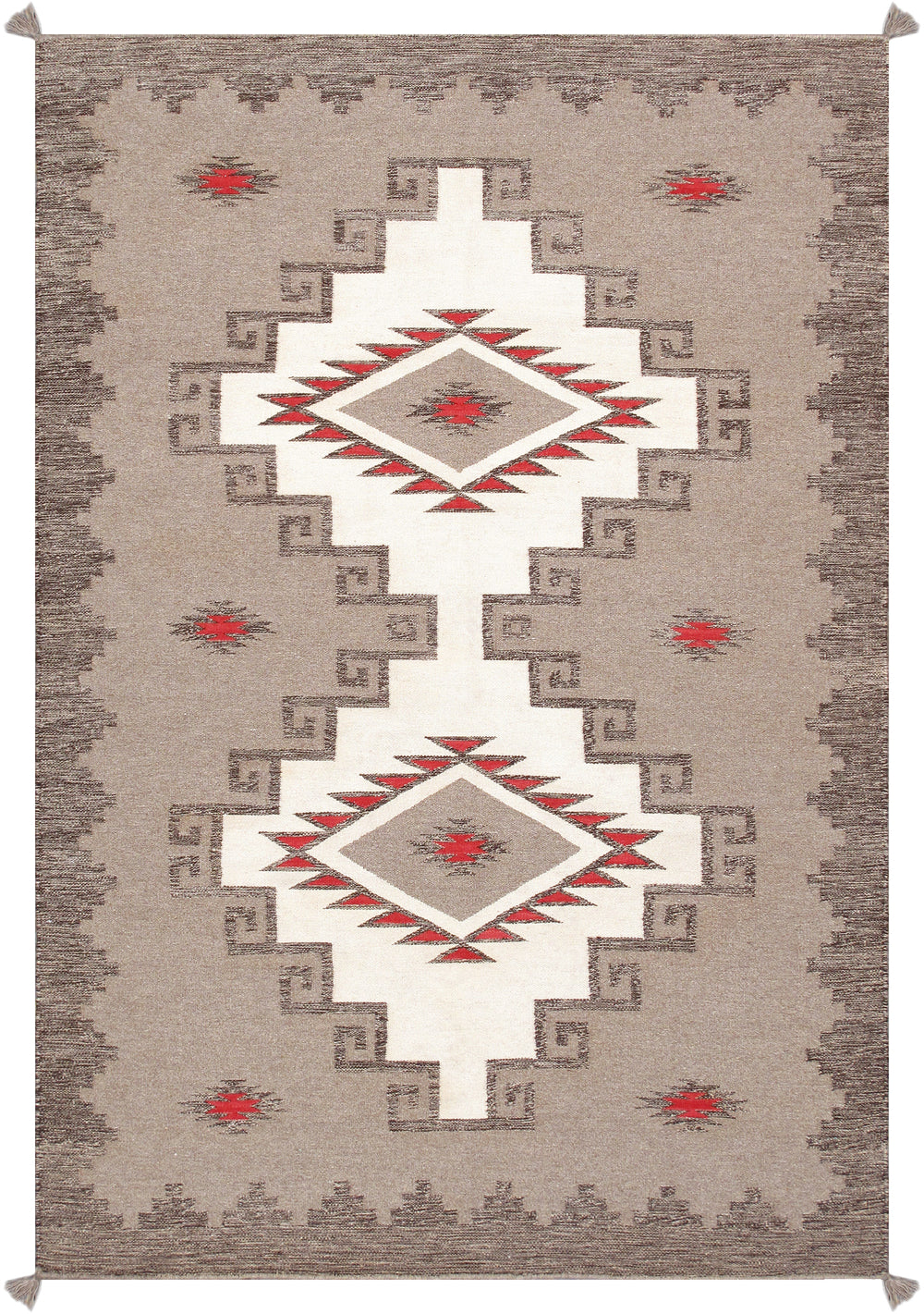 Pasargad Pasargad Home Tuscany Wool Flatweave Rug Reversible Geometric Tribal Artisan Woven 8'10'' X 11'11'' PNT-332 9x12