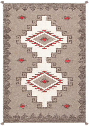 Pasargad Pasargad Home Tuscany Wool Flatweave Rug Reversible Geometric Tribal Artisan Woven 3'11'' X 6' 0'' PNT-332 4x6