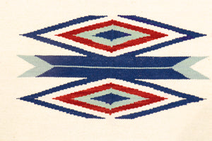 Pasargad Pasargad Home Tuscany Reversible Flatweave Wool Rug With Tribal Geometric Pattern PNT-398 9x12