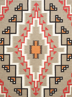 Pasargad Pasargad Home Tuscany Reversible Wool Flatweave Rug Tribal Geometric Living Room Accent PNT-399 9x12