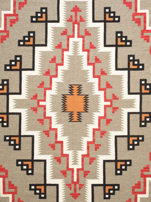 Pasargad Pasargad Home Tuscany Reversible Wool Flatweave Rug Tribal Geometric Living Room Accent PNT-399 9x12