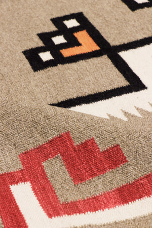 Pasargad Pasargad Home Tuscany Reversible Wool Flatweave Rug Tribal Geometric Living Room Accent PNT-399 9x12
