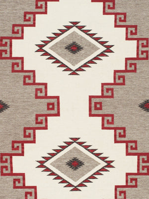 Pasargad Pasargad Home Tuscany Reversible Flatweave Wool Rug Tribal Geometric Living Room Accent PNT-400 9x12